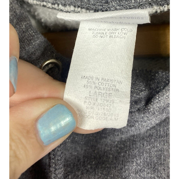 Universal Studios Hoodie Sweatshirt Size Large Mens Womens Gray Pink Pullover - Picture 7 of 9